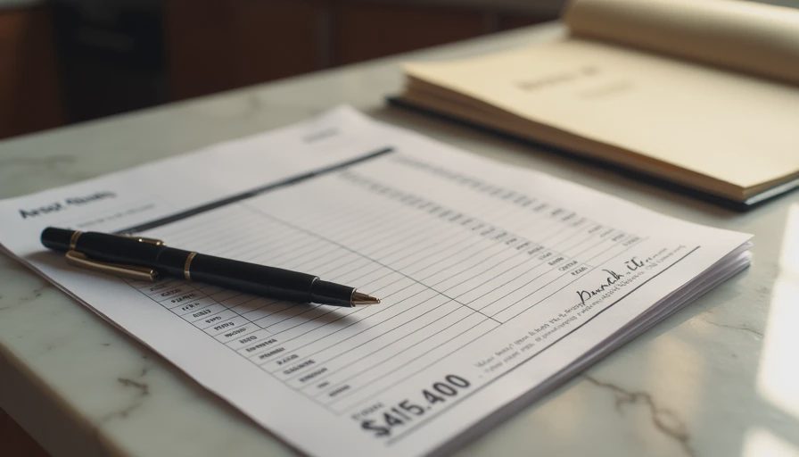 Final spreadsheet total $41,400 and notebook page reading “Worth it”