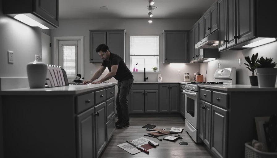 Visual context for budget kitchen renovation