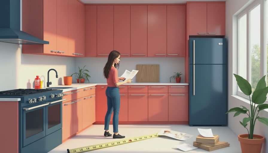 Visual context for kitchen renovation on a budget