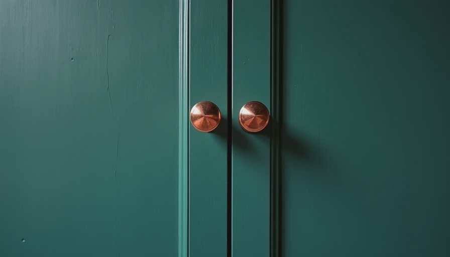 Visual context for green kitchen cabinets